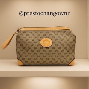 Gucci Vintage GG Supreme Accessory Pouch / Wristlet